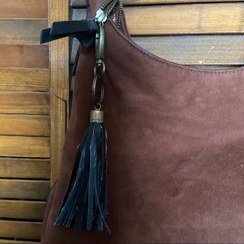 Brown Nine West suede purse - Picture 2 of 4